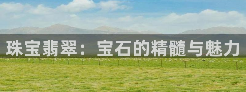 新宝5培训：珠宝翡翠：宝石的精髓与魅力